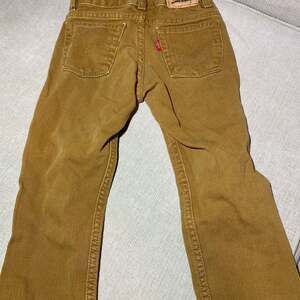 Levi's Boys 4T- 513 Slim Straight Corduroy Pants in Tan/Brown